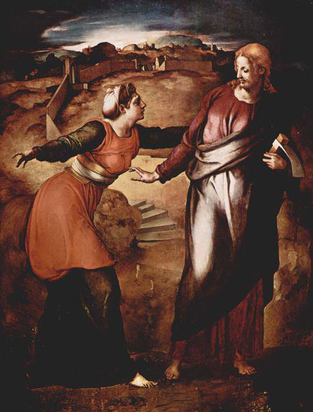 Jacopo Pontormo Noli me tangere. oil painting picture